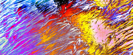 colorful background, splashes of waves, storm of colorsの写真素材