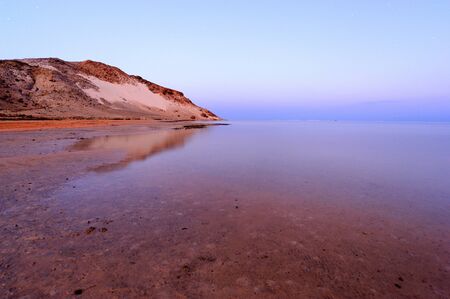 Yemen  Socotra island  Detwah Lagoon at sunriseの写真素材