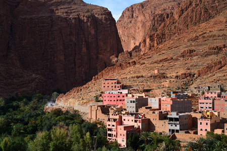Morocco. Canyon Todra in the Atlas mountainsの写真素材