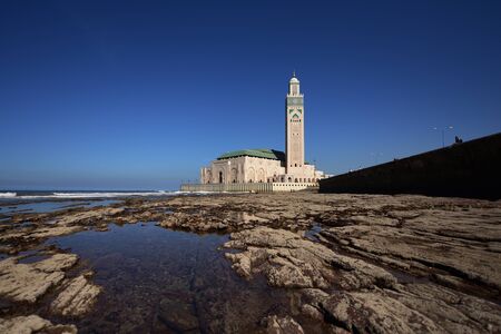 Morocco. The Hassan II Mosque in Casablancaの写真素材