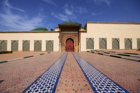 The Moulay Ismail Mausoleum. Meknes, Moroccoの写真素材