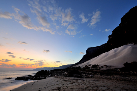 Socotra island landscape at dawn. Yemen.の写真素材