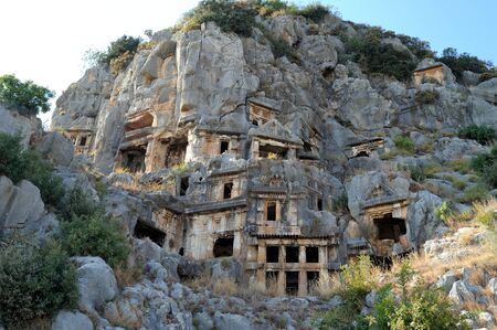 Tombs of the ancient city of Myra.
