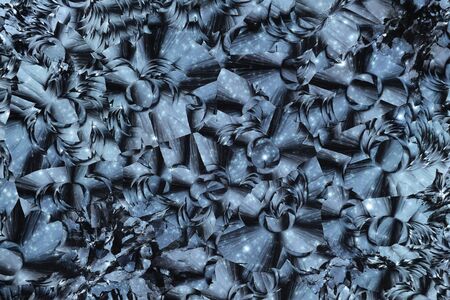 Micro crystals in polarized light.