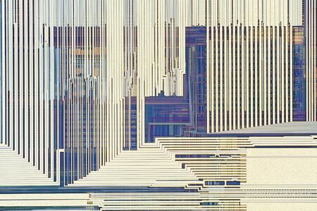 Extreme close up of silicon microprocessor chip.の写真素材