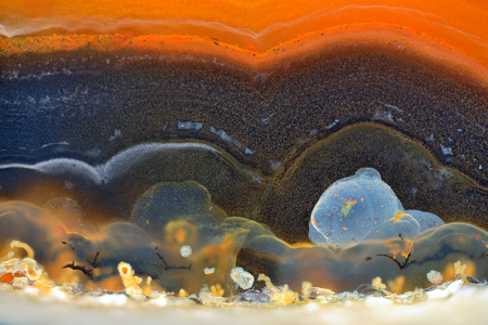 Background with slice of natural stone agate.の写真素材