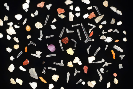 Extreme close-up of the coral sand grains. Galapagos islands.の写真素材