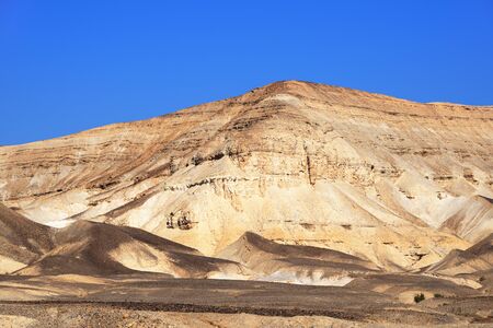 Negev desert landscape near the city of Arad, Israel.の写真素材