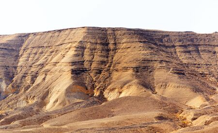 Negev desert landscape near the city of Arad, Israel.の写真素材