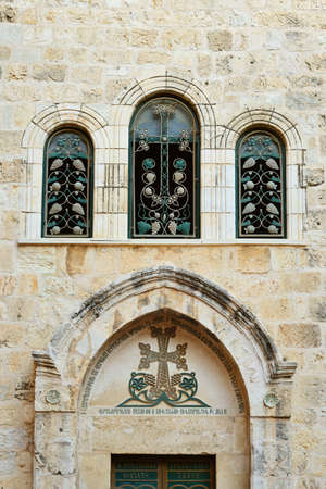 Detail of Church of the Holy Sepulcher in Jerusalem, Israel.のeditorial素材