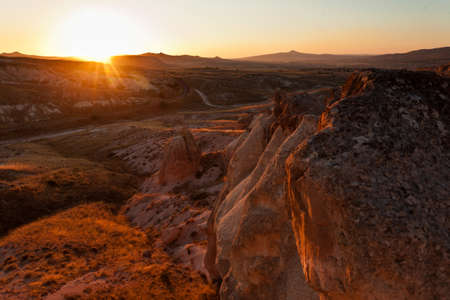 Strange stone formations, Cappadocia, Turkeyの写真素材