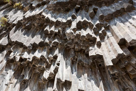 Beautiful basalt rocks called Symphony of Stones. Armenia.の写真素材