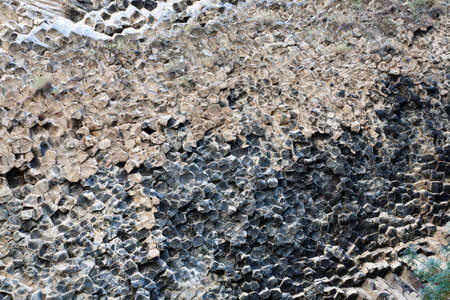 Beautiful basalt rocks called Symphony of Stones. Armenia.の写真素材