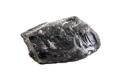 Obsidian isolated on white background.