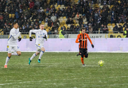Kiev, Ukraine - December 12, 2016: Bernard of Shakhtar Donetsk in action during Ukrainian Premier League match against FC Dynamo Kyiv at NSC Olimpiyskiy stadium.のeditorial素材