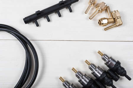 Jellyfish thrown by the sea on the beach on the sea sandの写真素材