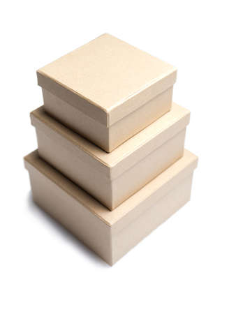 Three paper boxes of different size