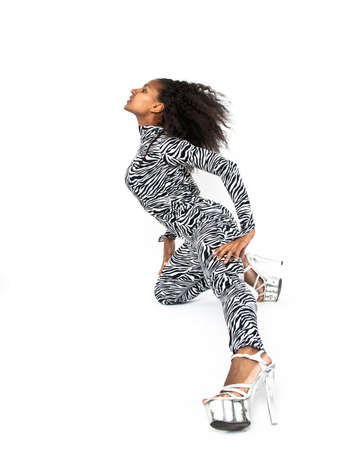 African dancer striking a poseの写真素材