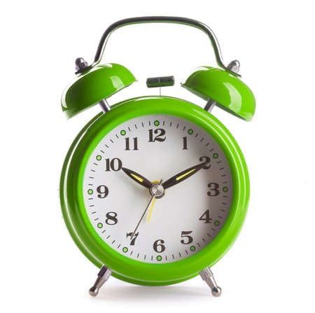 Alarm clock isolated on white backgroundの写真素材