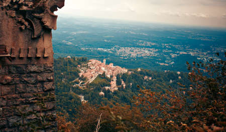 Sacro Monte of Varese also called Santa Maria del Monte, Vareseの写真素材