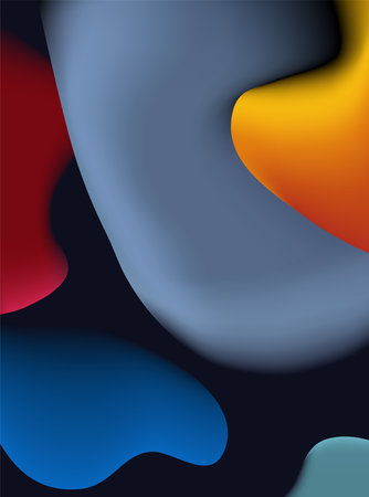 Vector illustration of liquid colored covers. liquid form composition. Futuristic design poster.のイラスト素材