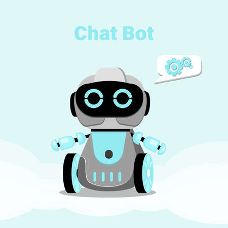 chatbot concept. online consultation. Flat vector illustration.のイラスト素材