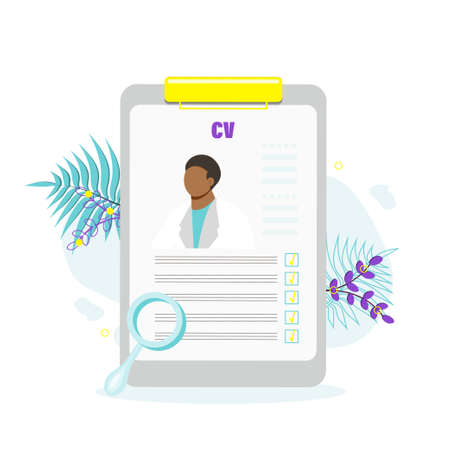 Concept of professional staff recruitment, job application, hiring personnel, selection of...