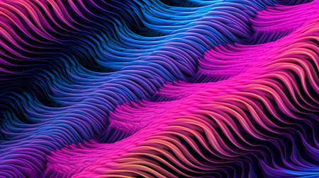 Beautiful multi-colored moire patterned florescent.の素材