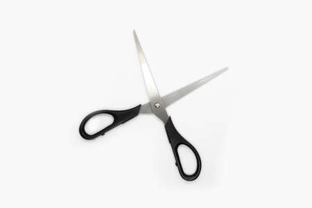 Scissors on a white background. Office supplies on a white background.