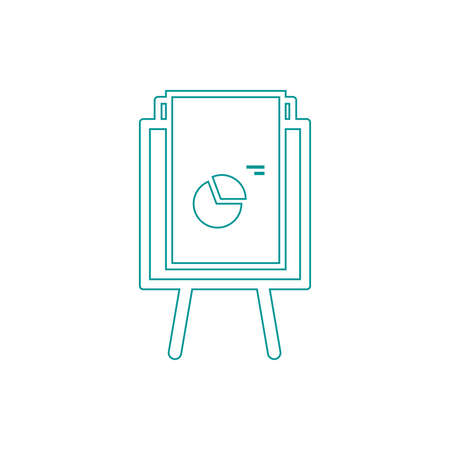 Blackboard icon. Education icon. Presentation board icon. Chart board icon. Business icon.の写真素材