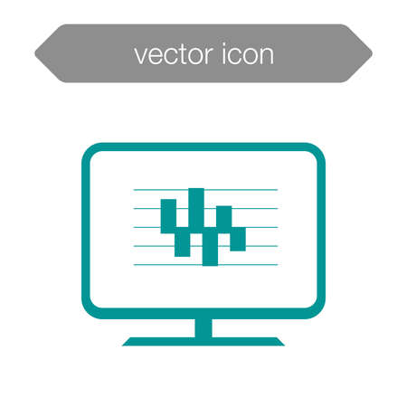Presentation board concept illustration icon. Chart figures analysis concept illustration icon. Education concept illustration icon. Business concept illustration icon.の写真素材