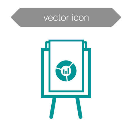 Blackboard icon. Education icon. Presentation board icon. Chart board icon. Business icon.の写真素材