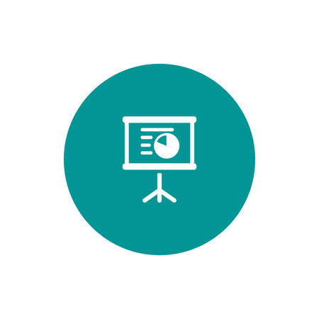 Presentation board concept illustration icon. Chart figures analysis concept illustration icon. Education concept illustration icon. Business concept illustration icon.の写真素材