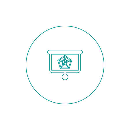Blackboard icon. Education icon. Presentation board icon. Chart board icon. Business icon.の写真素材