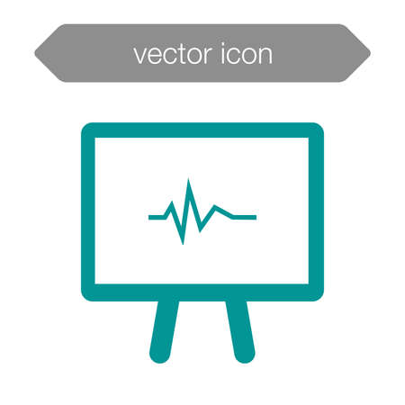 Blackboard icon. Education icon. Presentation board icon. Chart board icon. Business icon.の写真素材