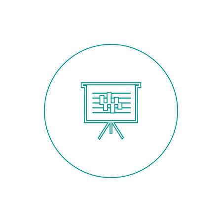 Blackboard icon. Education icon. Presentation board icon. Chart board icon. Business icon.の写真素材