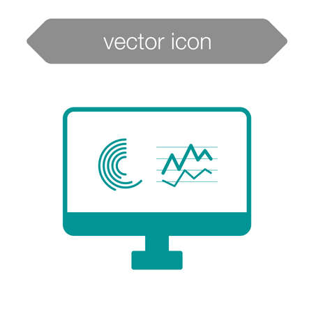 Blackboard icon. Education icon. Presentation board icon. Chart board icon. Business icon.の写真素材