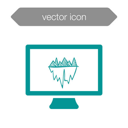 Blackboard icon. Education icon. Presentation board icon. Chart board icon. Business icon.の写真素材