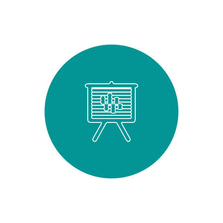 Blackboard icon. Education icon. Presentation board icon. Chart board icon. Business icon.の写真素材
