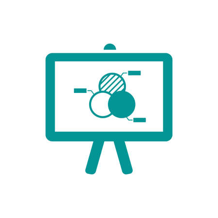 Blackboard icon. Education icon. Presentation board icon. Chart board icon. Business icon.の写真素材