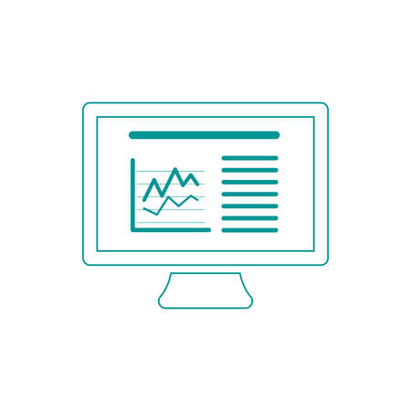 Blackboard icon. Education icon. Presentation board icon. Chart board icon. Business icon.の写真素材