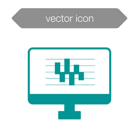 Blackboard icon. Education icon. Presentation board icon. Chart board icon. Business icon.の写真素材