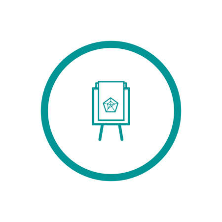 Blackboard icon. Education icon. Presentation board icon. Chart board icon. Business icon.の写真素材