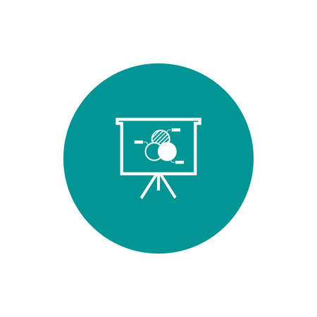 Blackboard icon. Education icon. Presentation board icon. Chart board icon. Business icon.の写真素材