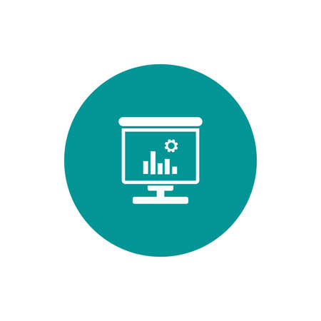 Blackboard icon. Education icon. Presentation board icon. Chart board icon. Business icon.の写真素材