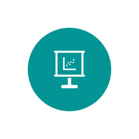 Blackboard icon. Education icon. Presentation board icon. Chart board icon. Business icon.の写真素材