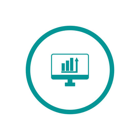 Blackboard icon. Education icon. Presentation board icon. Chart board icon. Business icon.の写真素材