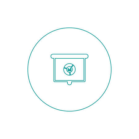 Blackboard icon. Education icon. Presentation board icon. Chart board icon. Business icon.の写真素材