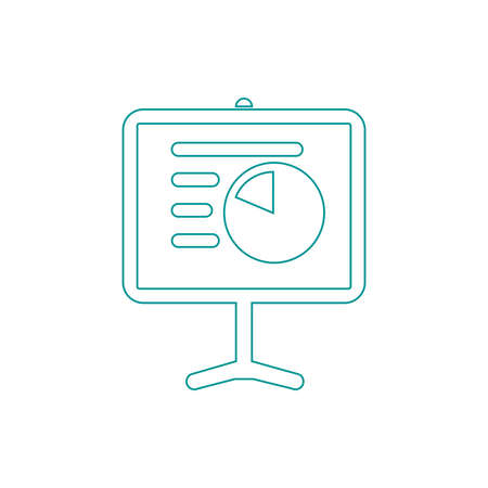 Blackboard icon. Education icon. Presentation board icon. Chart board icon. Business icon.の写真素材