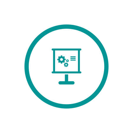 Blackboard icon. Education icon. Presentation board icon. Chart board icon. Business icon.の写真素材